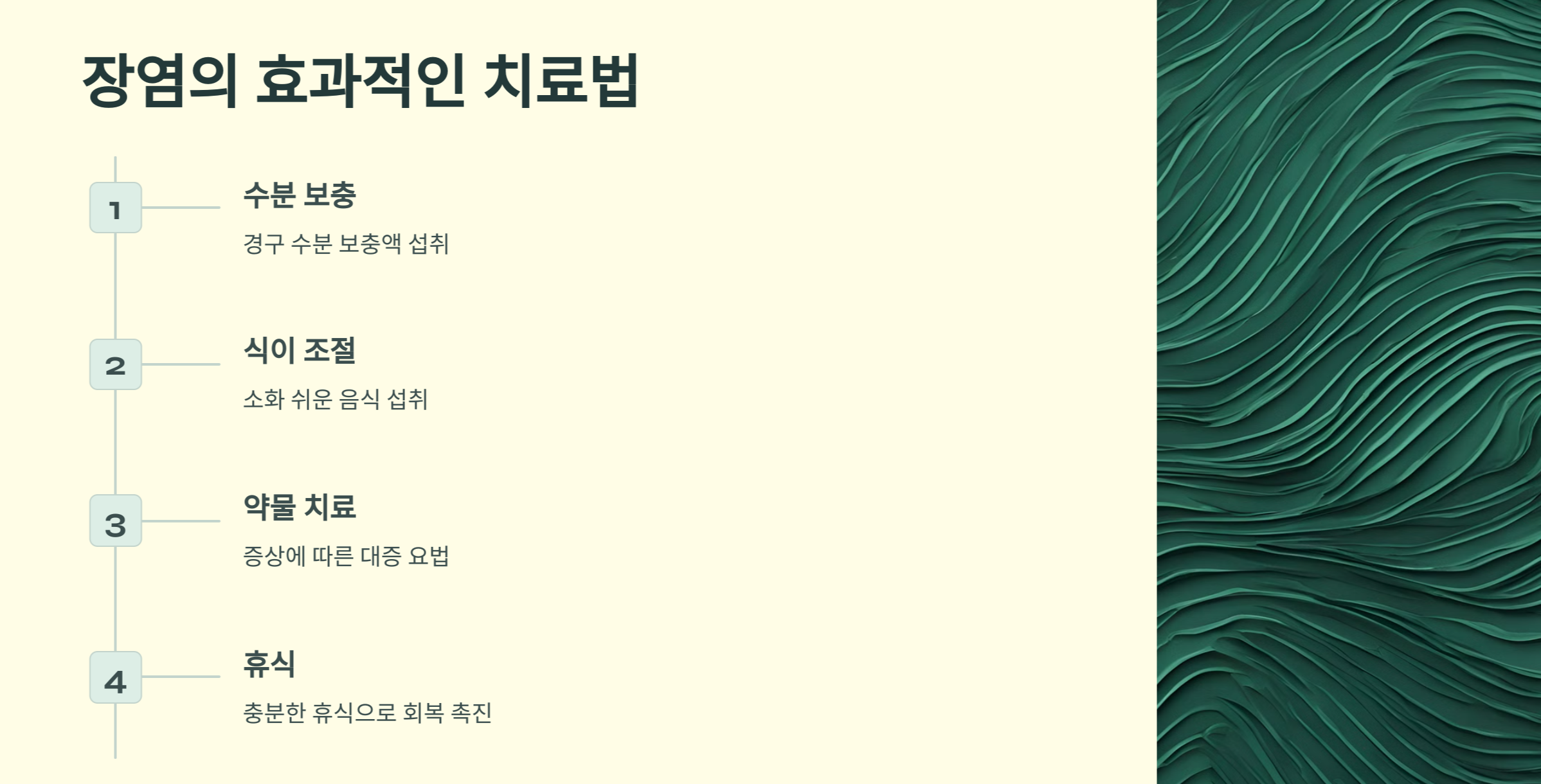 장염 효과적인 치료법 사진