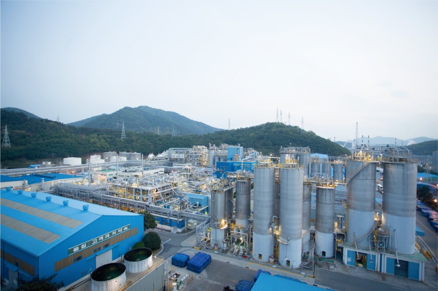 롯데케미칼 여수공장 전경.