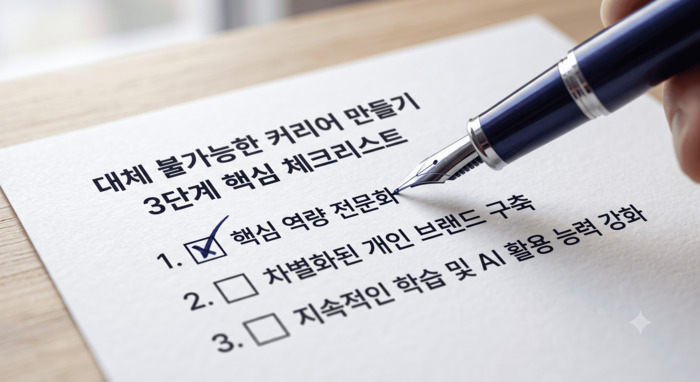 대체 불가능한 커리어 만들기 3단계 핵심 체크리스트