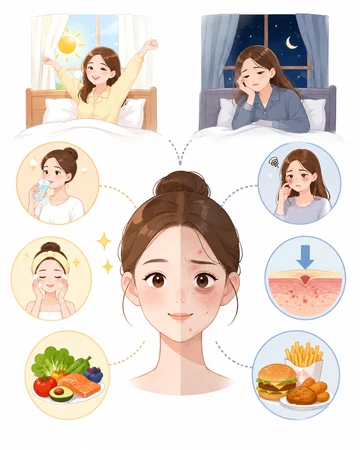 수면 부족에 따른 피부 컨디션 변화7