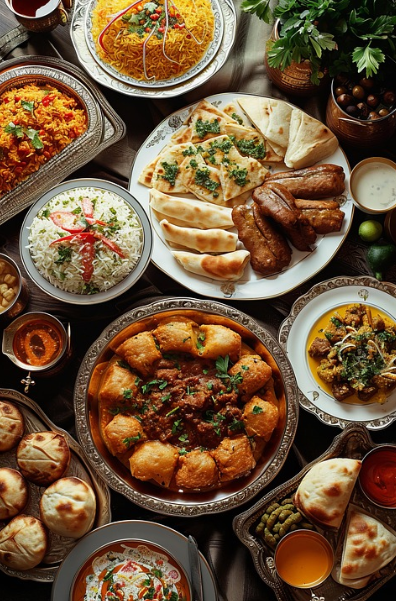 인도의 다양한 길거리 음식