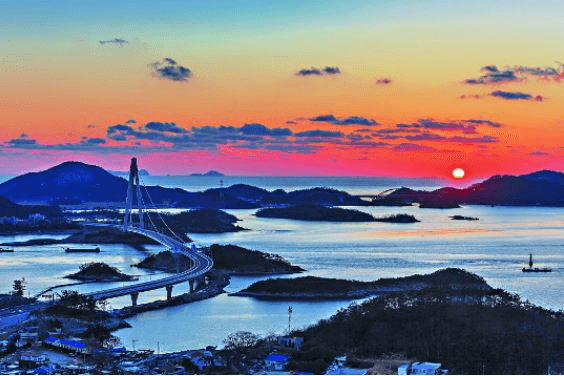 군산의-고군산도-석양