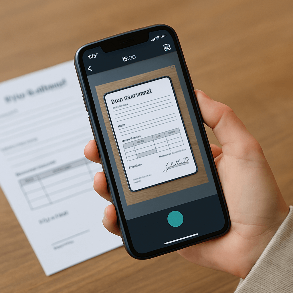 Cam Scanner 어도비 스캔 앱 사용 화면 비교