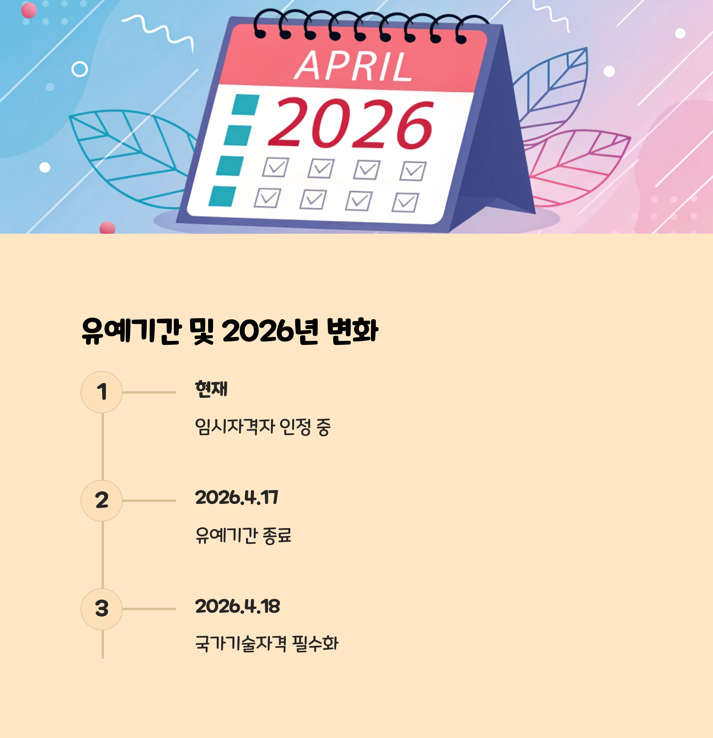 유예기간 및 2026년 변화