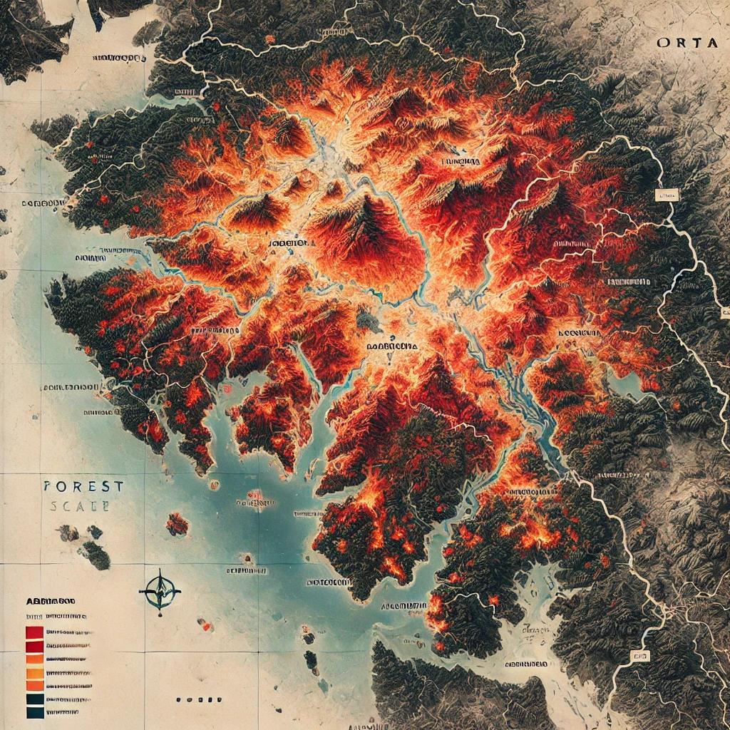 산불 피해 지도