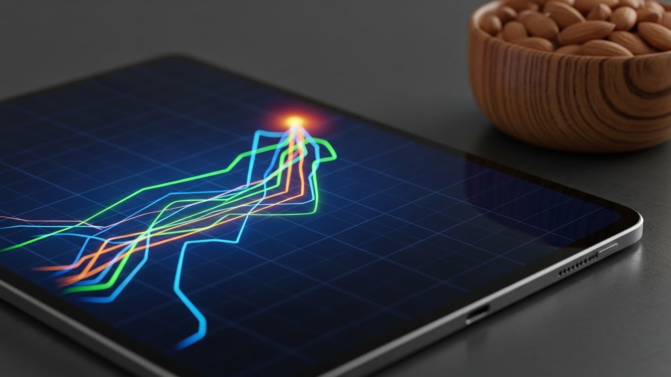 데이터 기반의 회고를 통해 비즈니스 성장 전략을 도출하는 장면