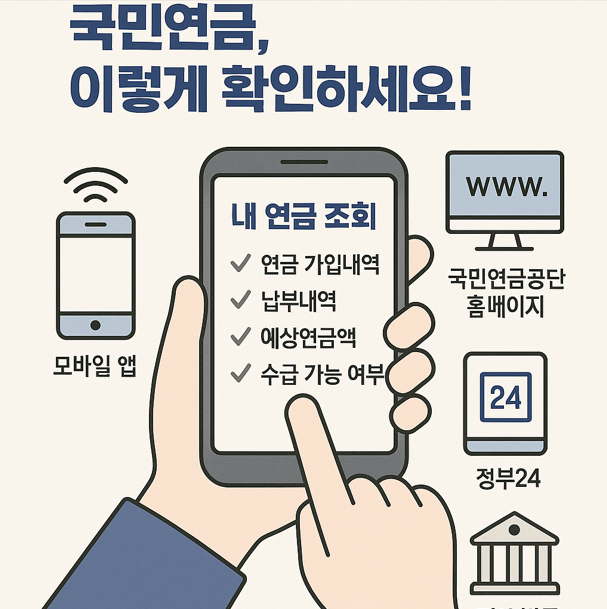 내 연금 조회 사진