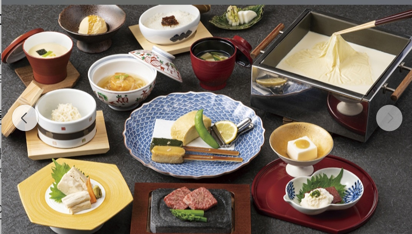 두부요리전문점 우메노하나의 가이세키코스