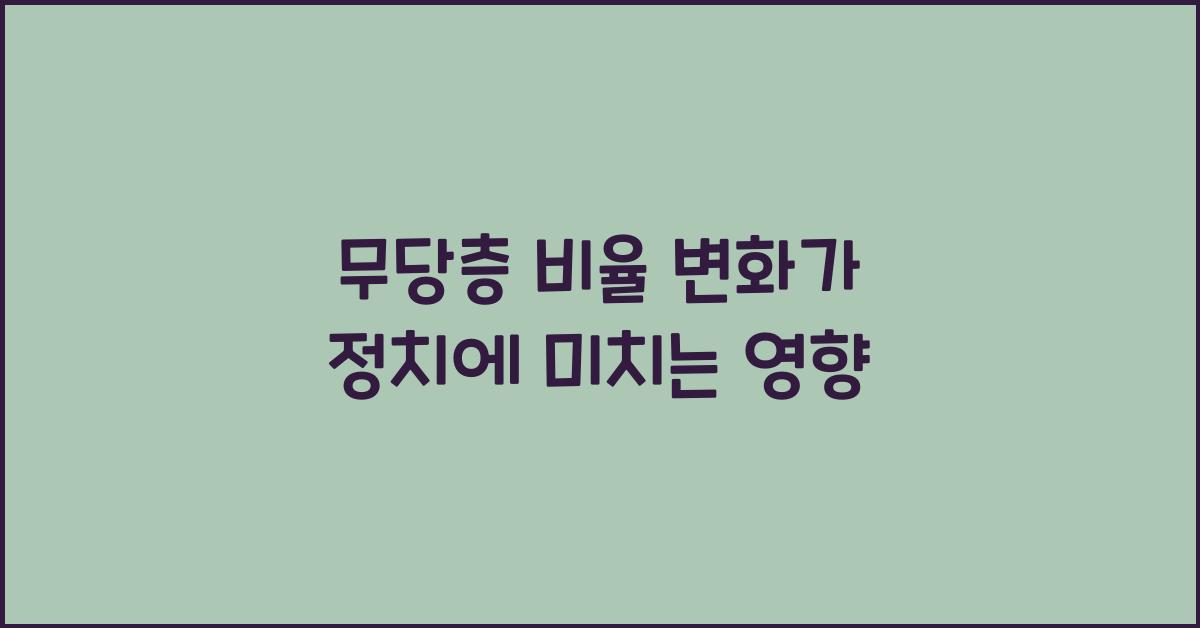 무당층 비율