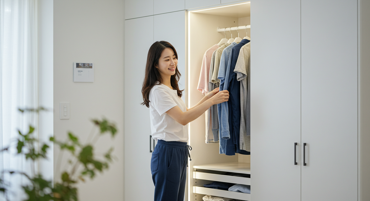 선반 옷걸이 행거