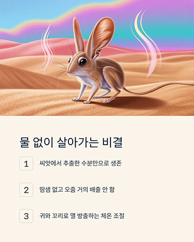수분 없이도 살아남는 비결