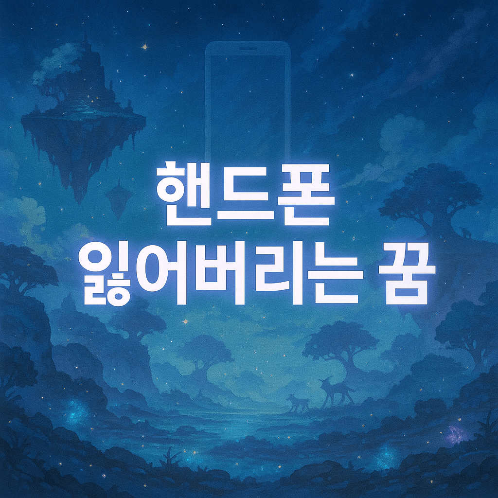 핸드폰 잃어버리는 꿈 해몽