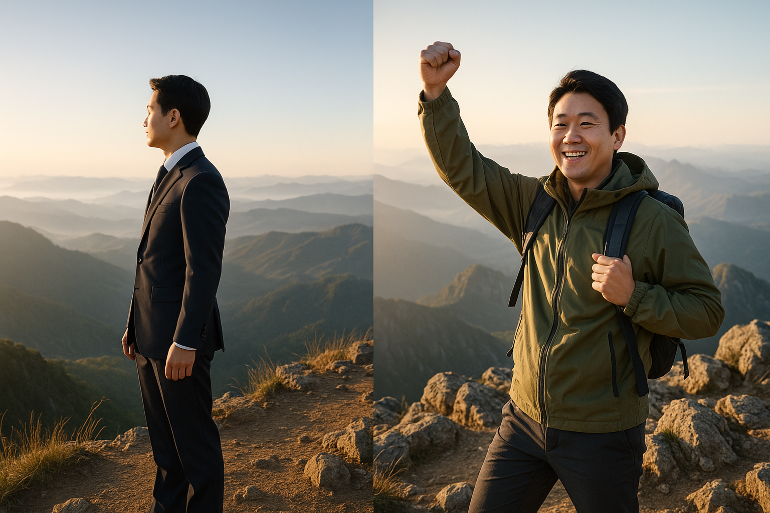 산 정상에 서는 꿈