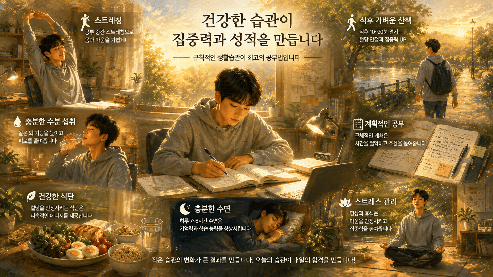 효율적인 공부를 위한 생활습관 관리법