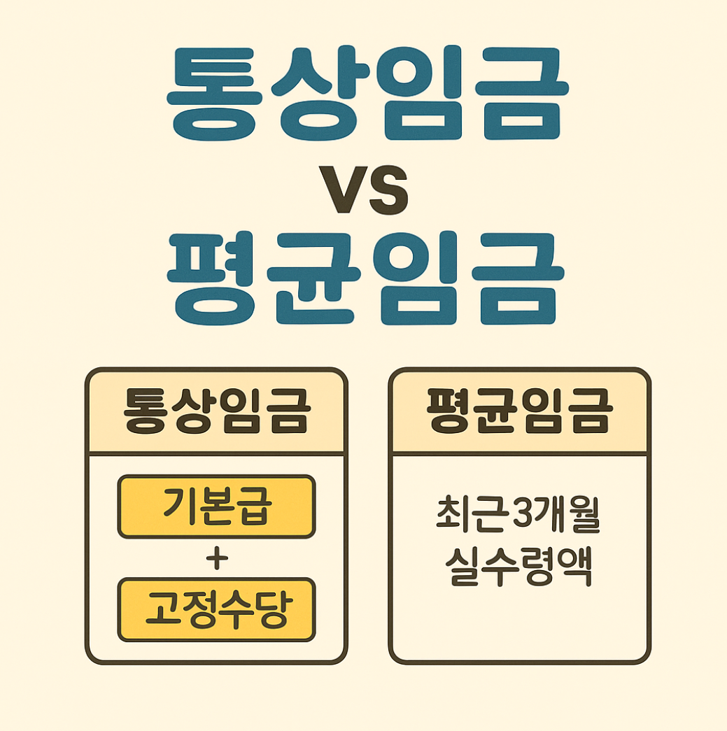 통상임금과평균임금비교