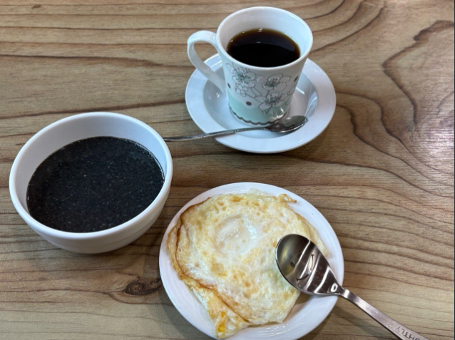 6시내고향 3천원조식 모닝세트 커피 깨죽 계란후라이 충남 서천 금희다방 정보