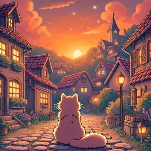 AI를 통해그린 지브리풍 그림(네이버 카페)