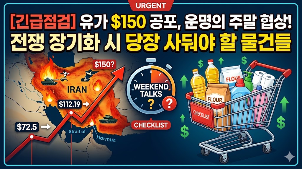 [긴급점검] 유가 150달러 공포, 운명의 주말 협상!