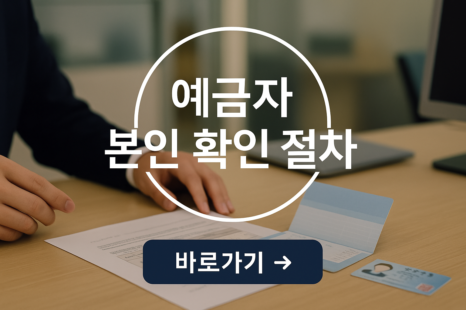 예금자 본인 확인