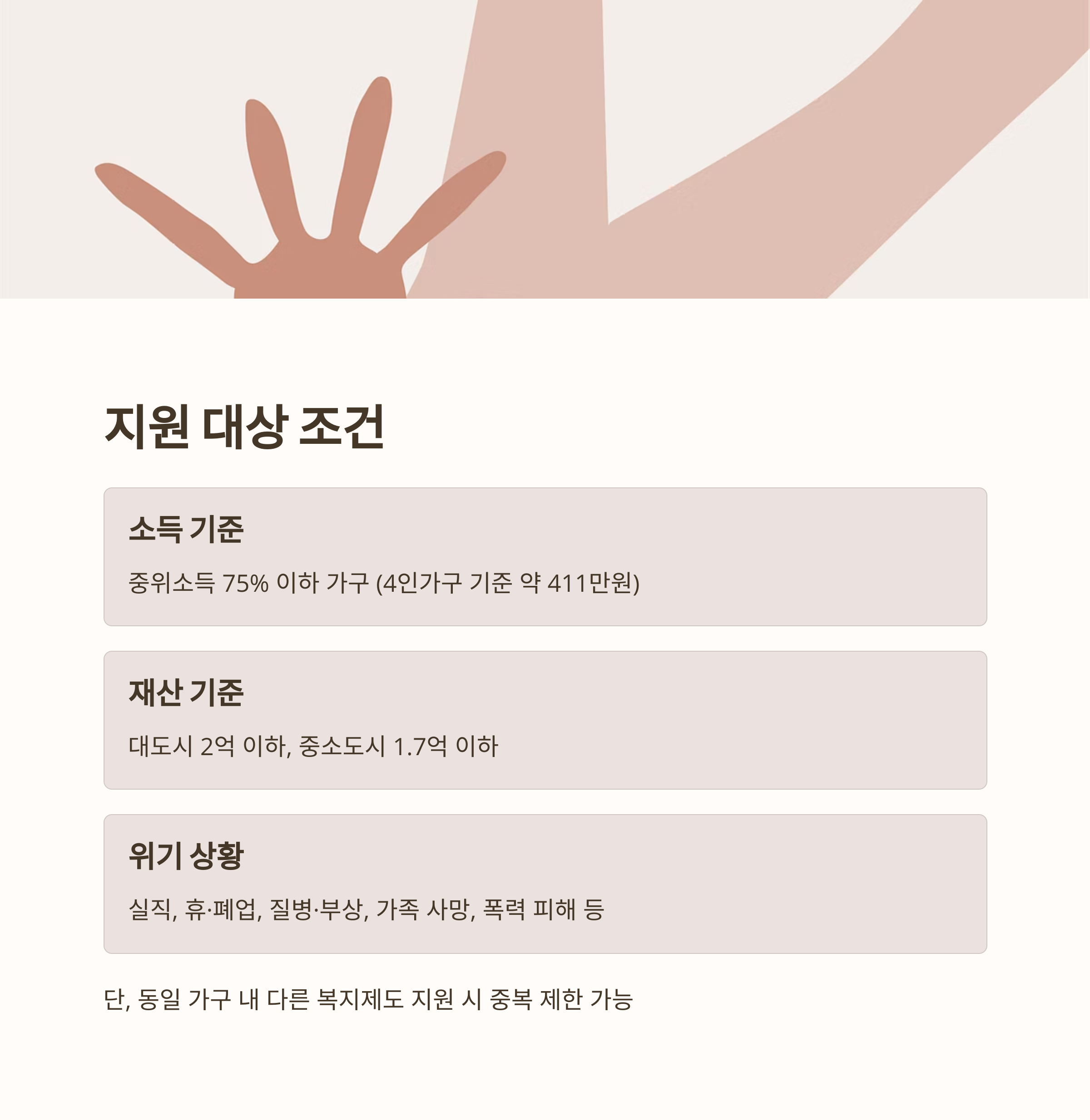 2025년 긴급생계지원금 지급 조건과 신청 방법 총정리