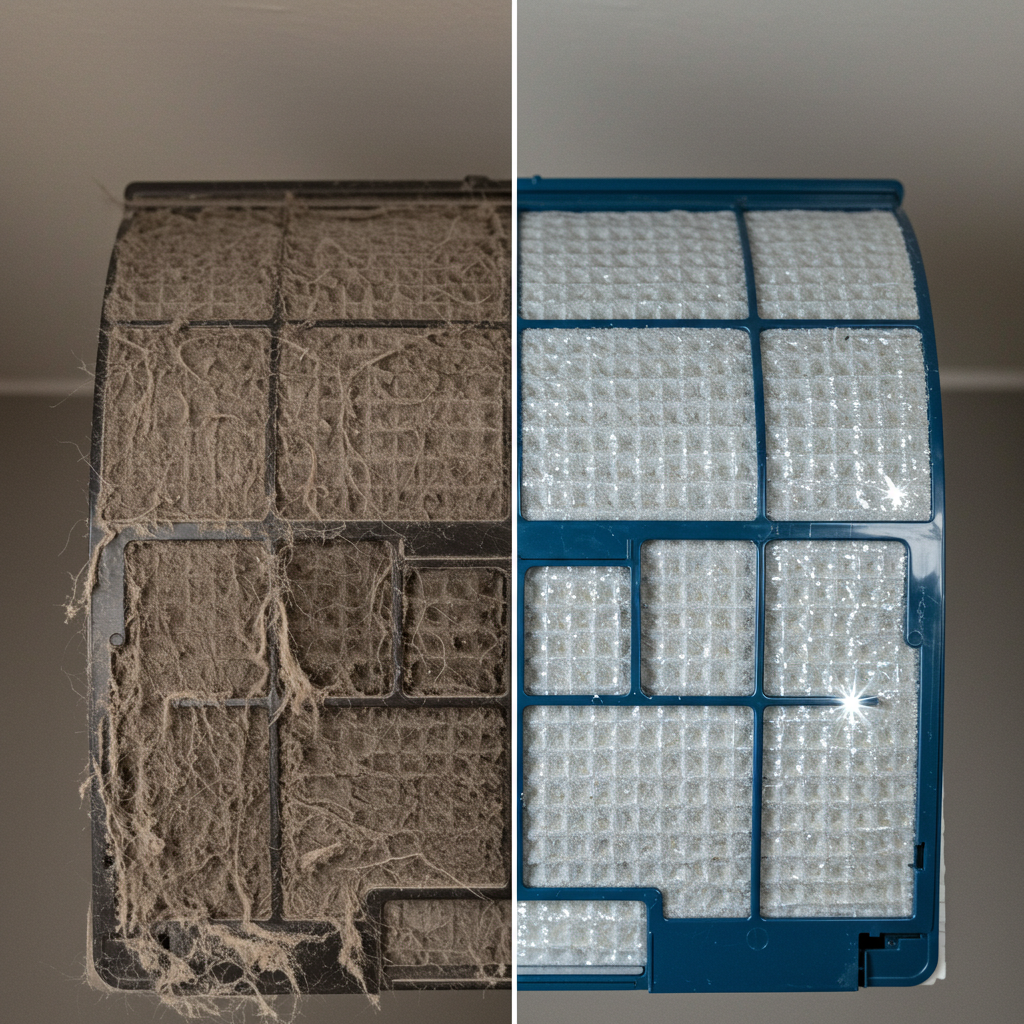 에어컨 필터 청소와 교체 주기