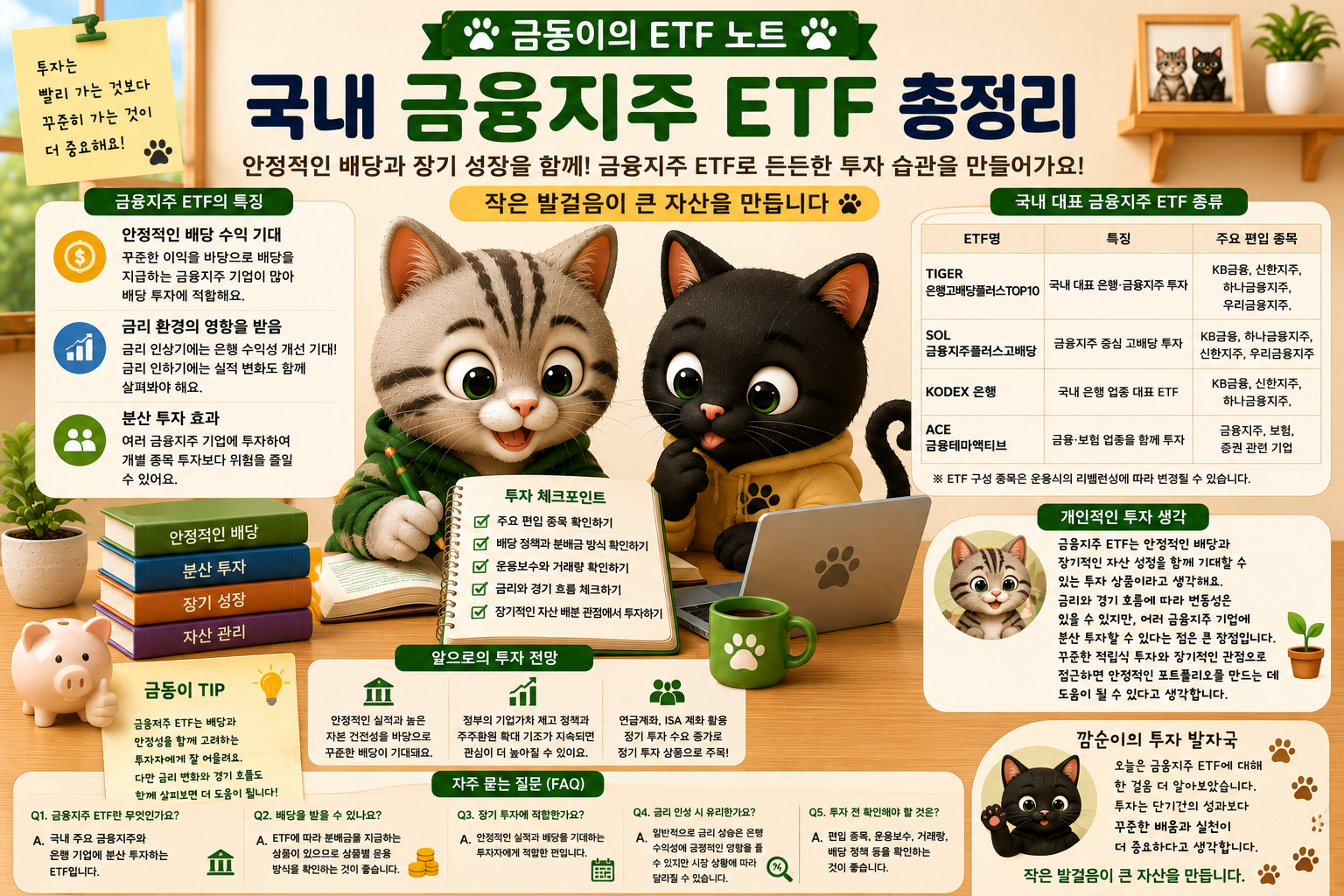 국내 주식 ETF 금융지주 관련 내용