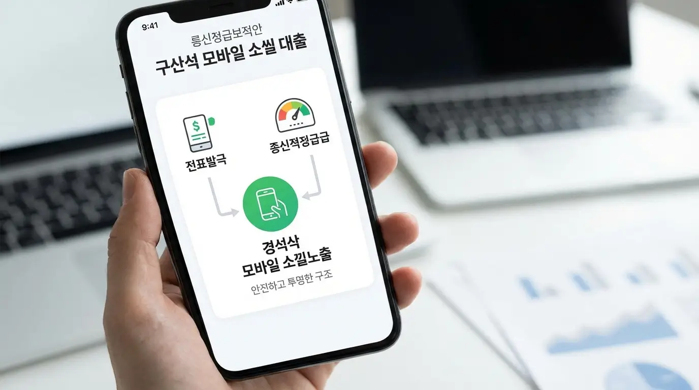 핸드폰 급전 및 통신 등급 활용 정식 모바일 소액 대출 구조