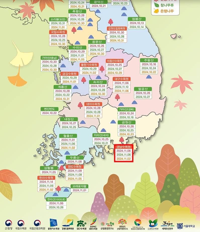전국-단풍-지도
