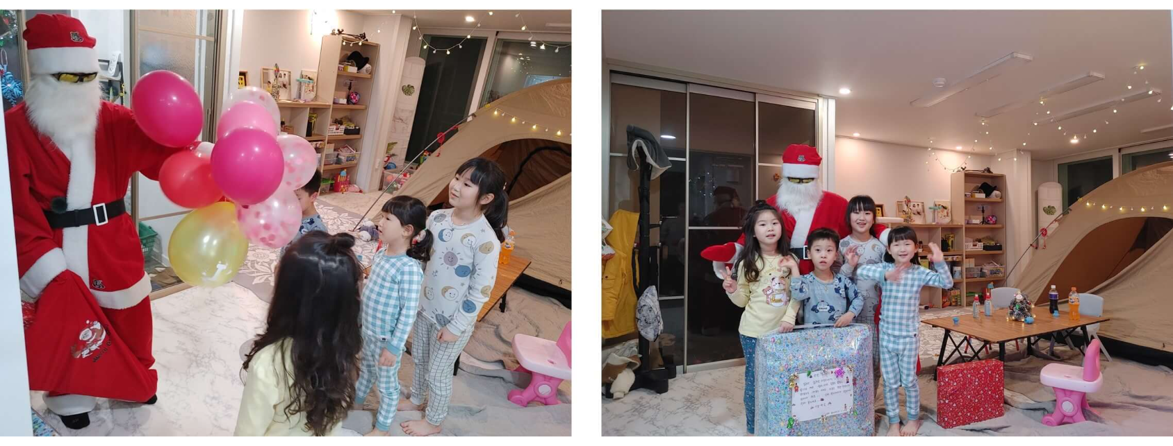 아이들을-위한-크리스마스-이벤트-산타등장