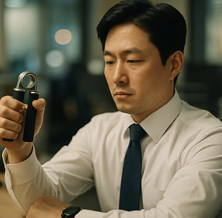 앉아서 하는 최고의 운동, 악력기 하나면 충분