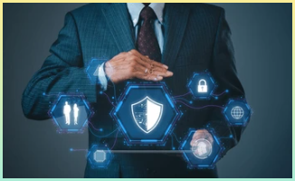 보안 위협으로부터 방어한 느낌을 주는 이미지