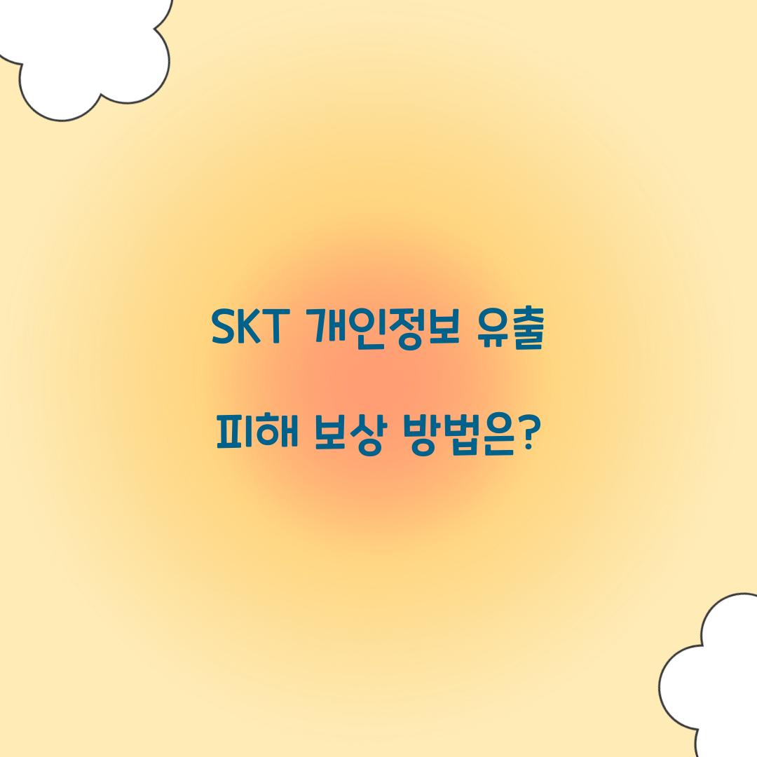 skt 개인정보 유출