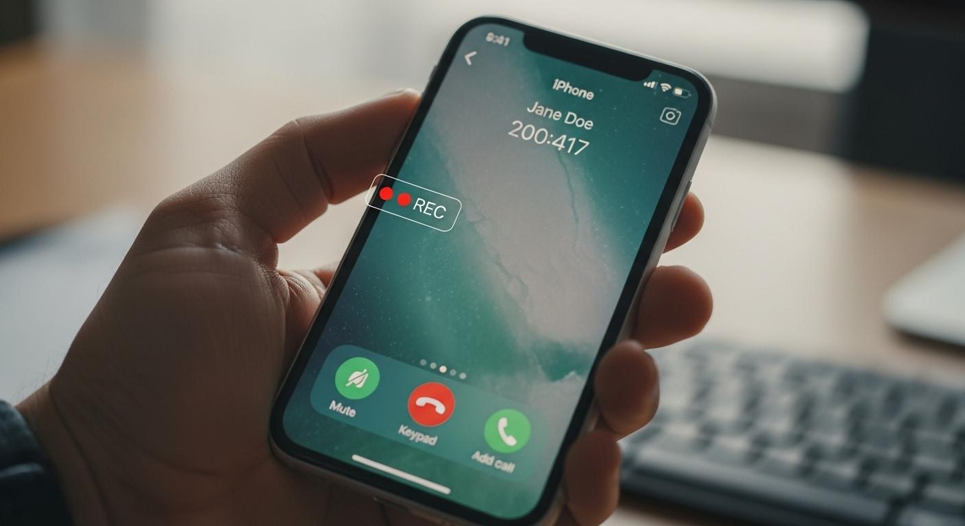 아이폰 통화중 녹음기능