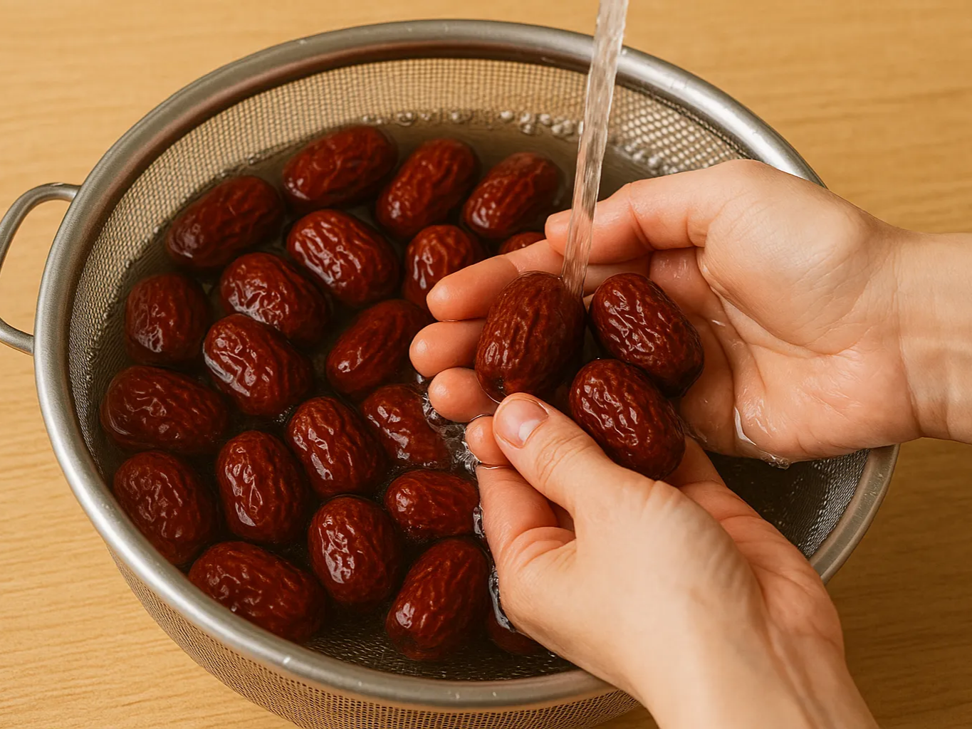 대추 씻기