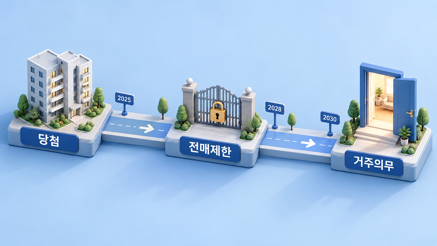 전매제한과 거주의무가 걸리는 시간
