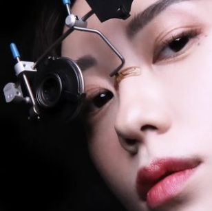 사격용 안경을 쓰고 있는 김예지 선수