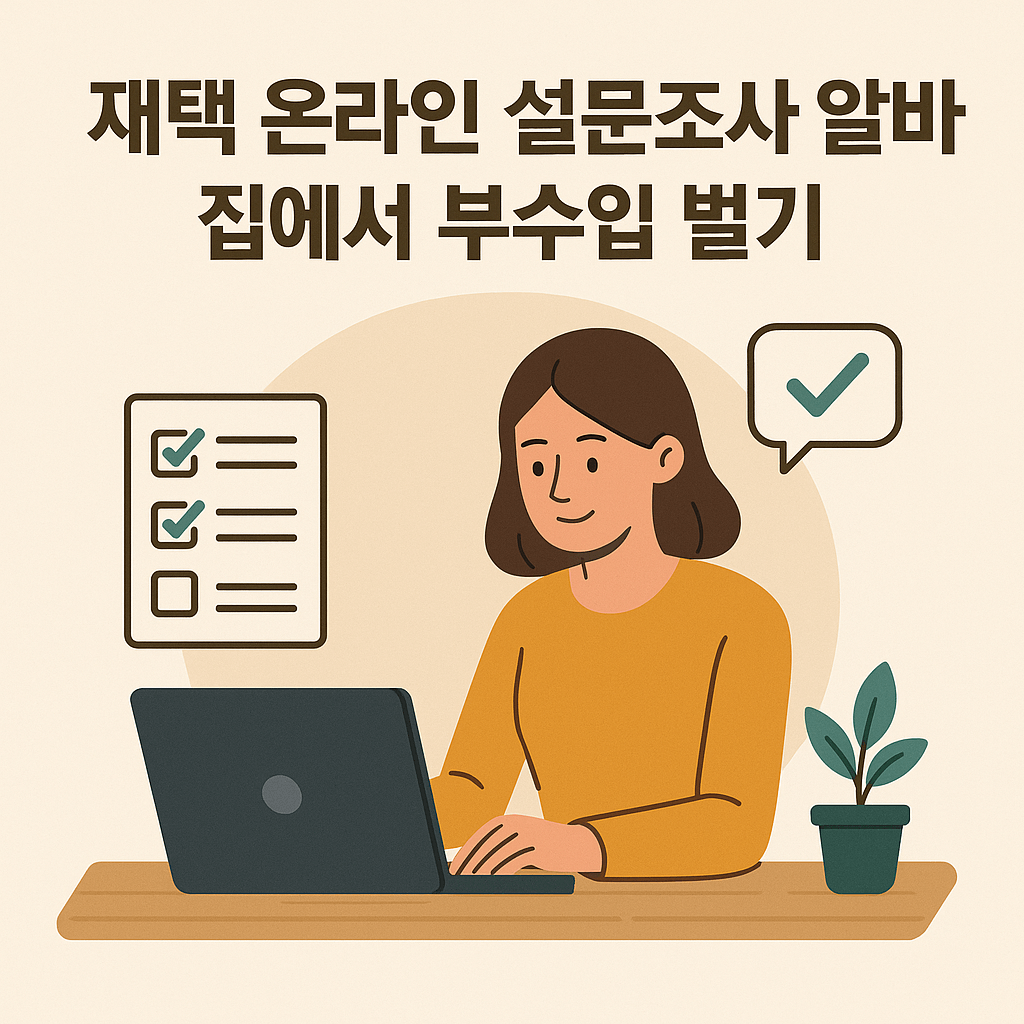 재택 온라인 설문조사 알바 알아보기