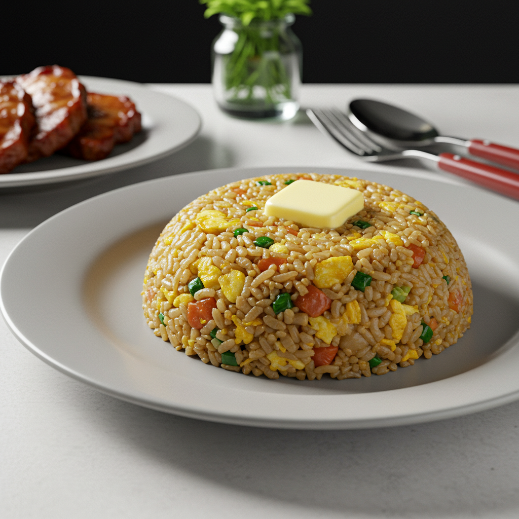 간장 버터 계란 볶음밥