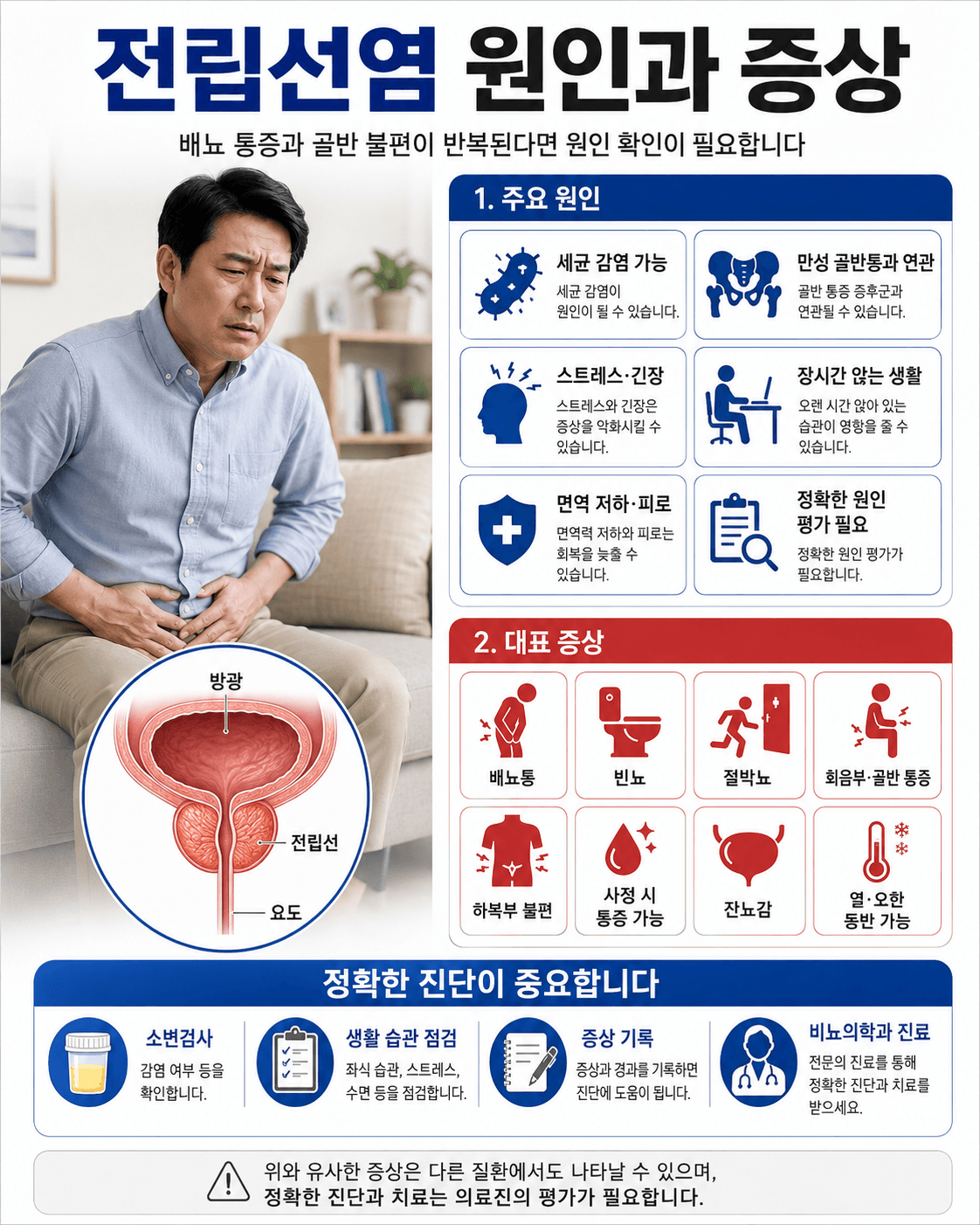 전립선염 원인과 증상