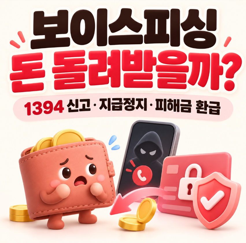보이스피싱 당했을 때 돈 돌려받을 수 있을까?｜1394 신고&middot;계좌 지급정지&middot;피해금 환급방법