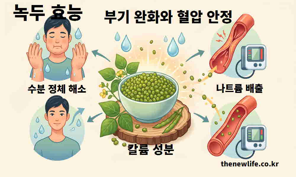 녹두 효능 부기 완화 혈압 안정