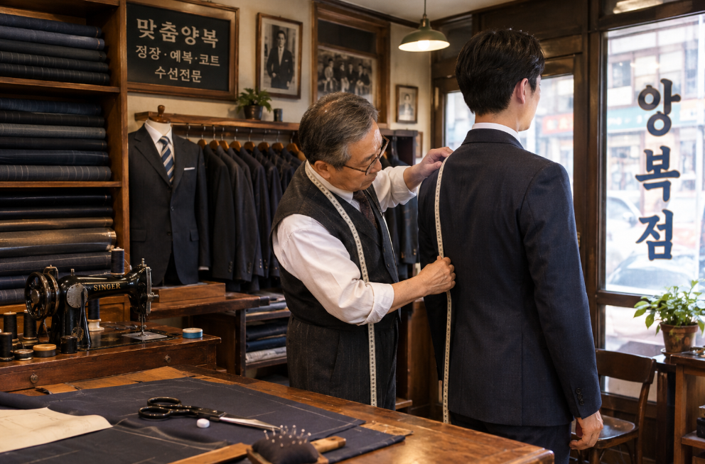 동네 양복점은 어떻게 사람들의 옷을 맞춰 만들었을까?