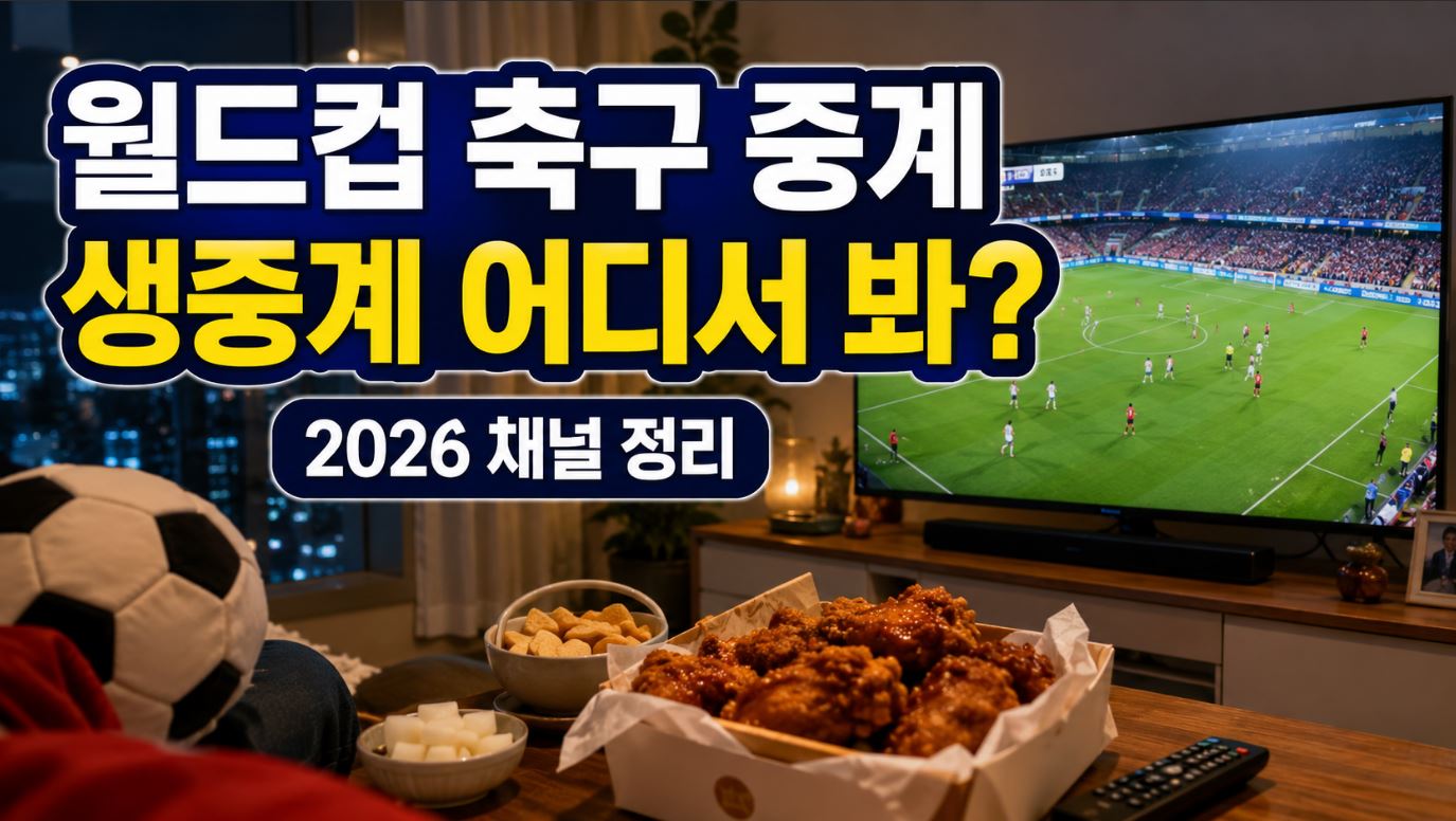 축구 중계방송 어디서? 월드컵 채널 정리 2026