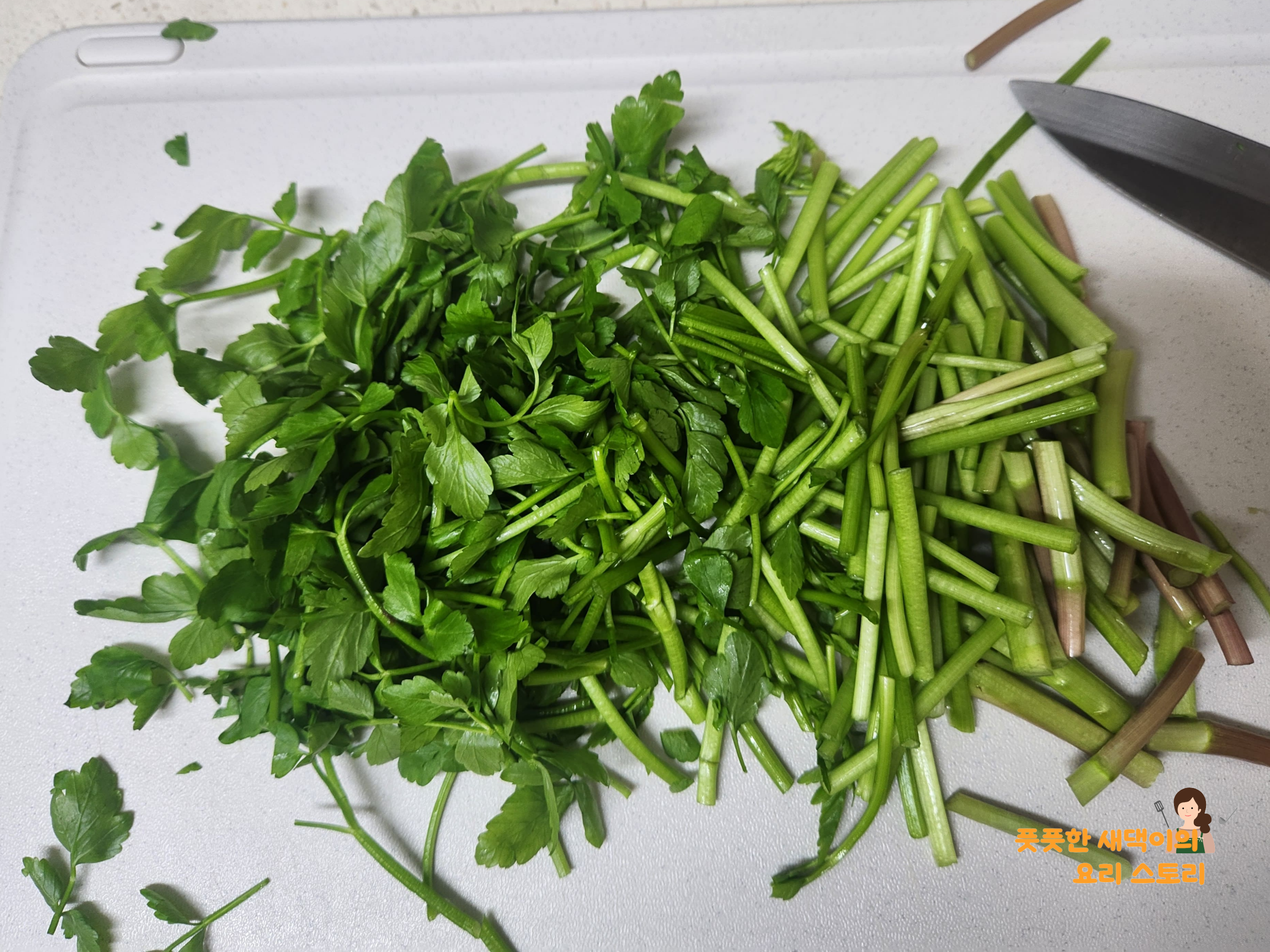 미나리 썰기