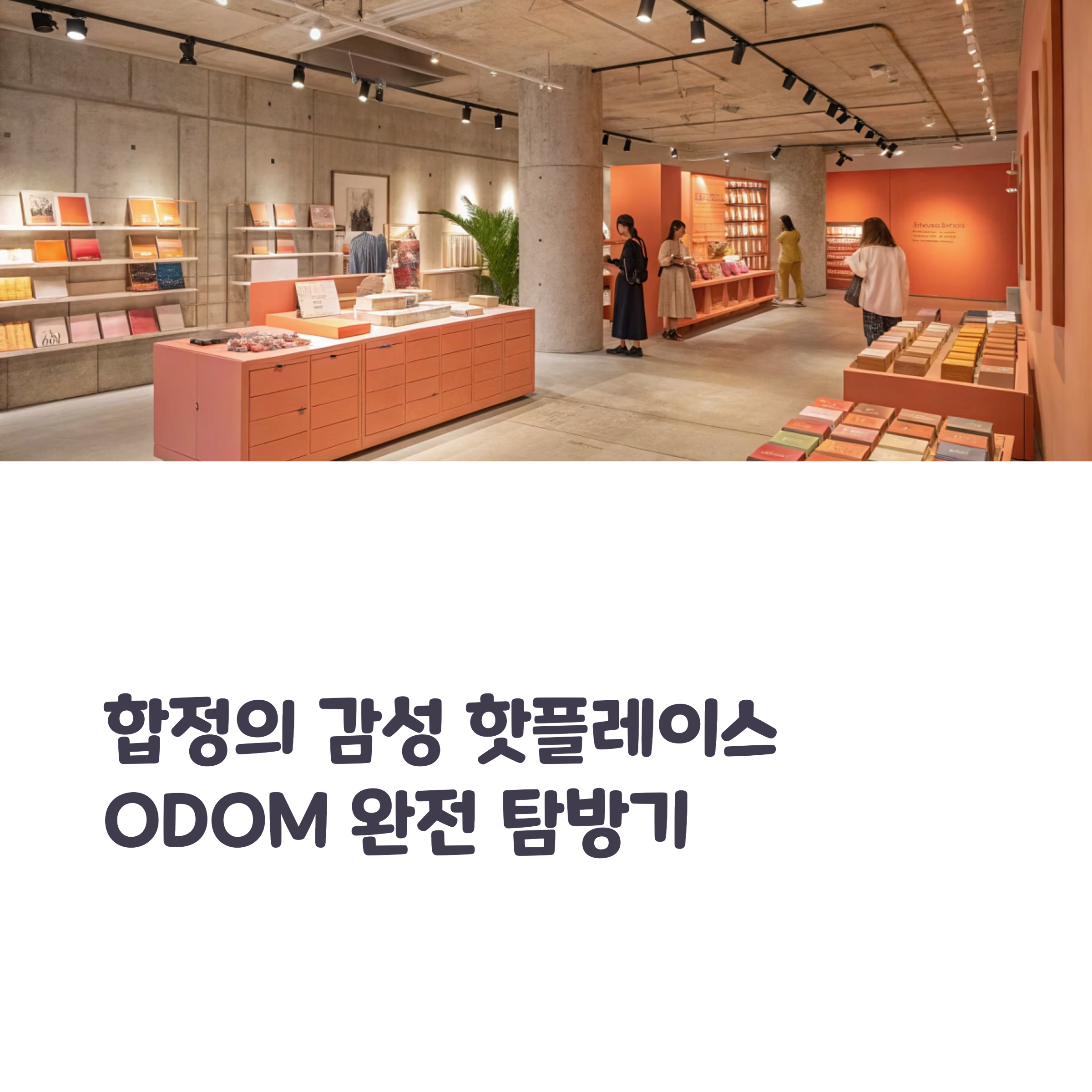 합정 문구소품샵 ODOM 완전 정복기