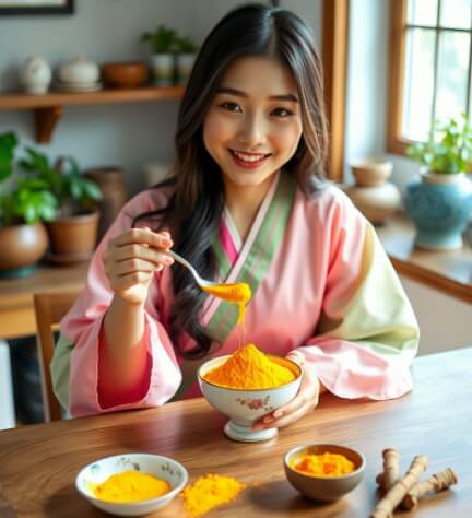 강황가루 효능 및 먹는법