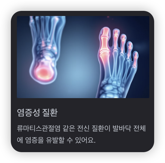 발바닥-전체-통증-염증성-질환