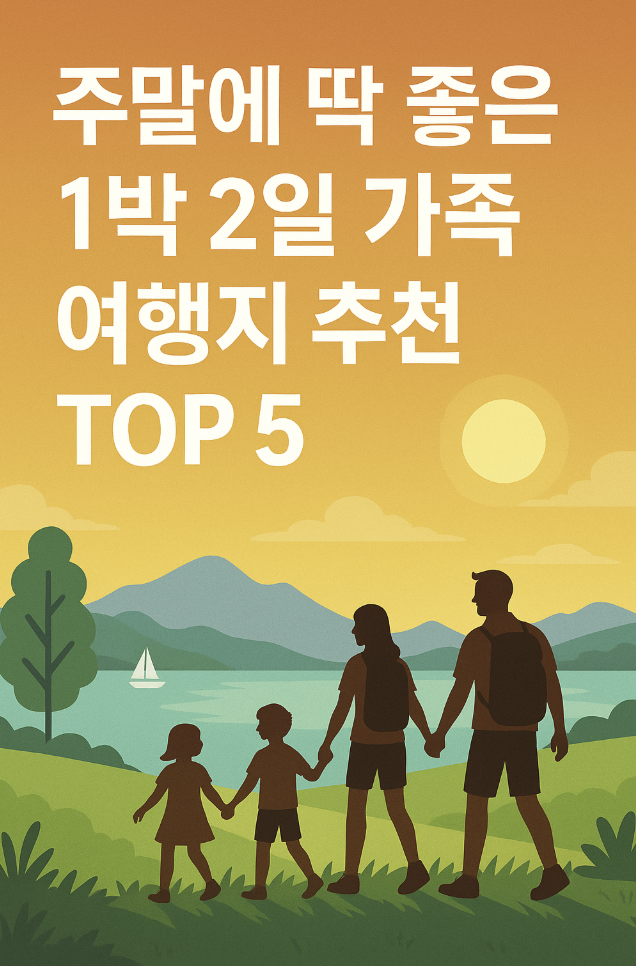 주말에 딱 좋은 1박 2일 가족 여행지 추천 TOP 5-제작이미지