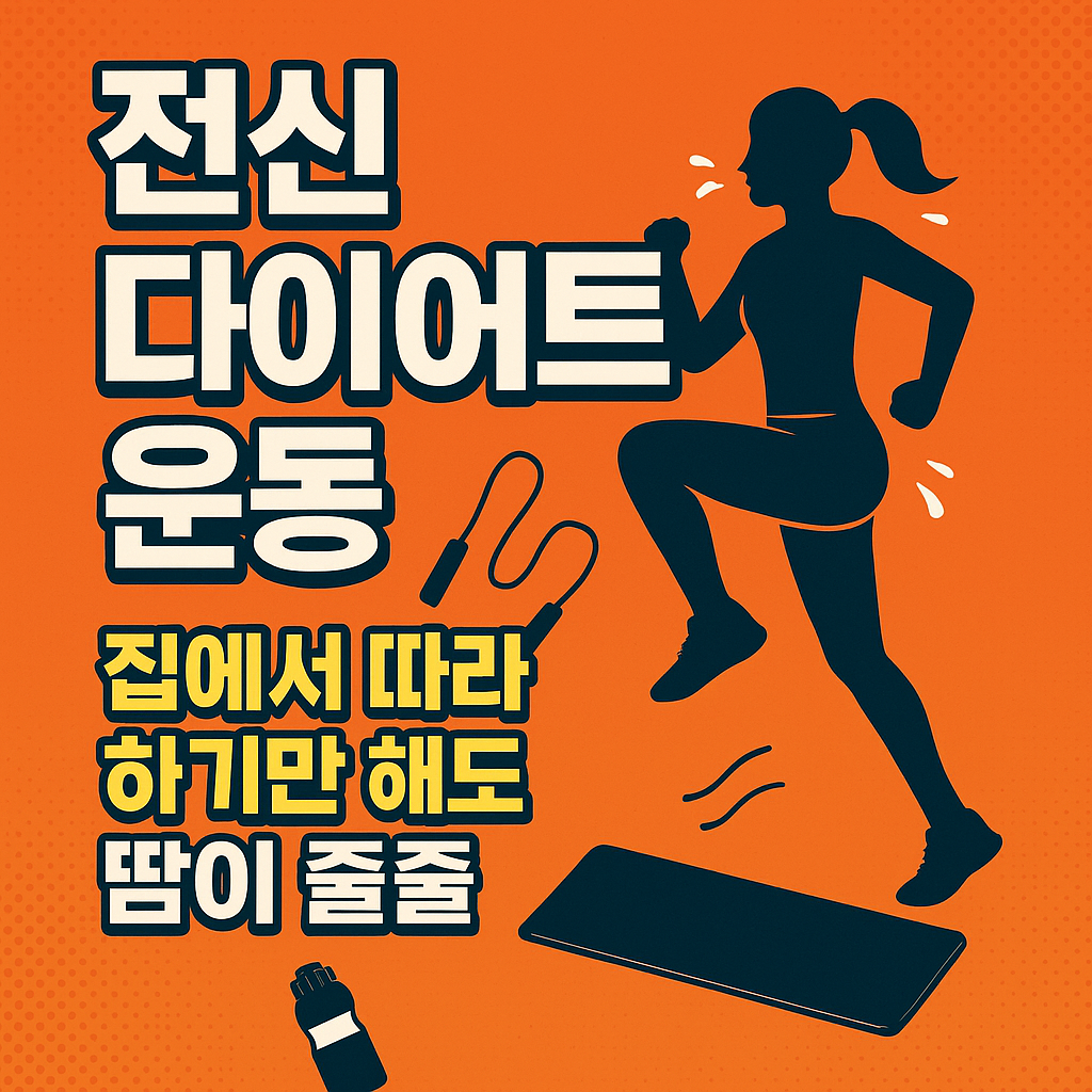 전신 다이어트 운동, 집에서 따라하기만 해도 땀이 줄줄