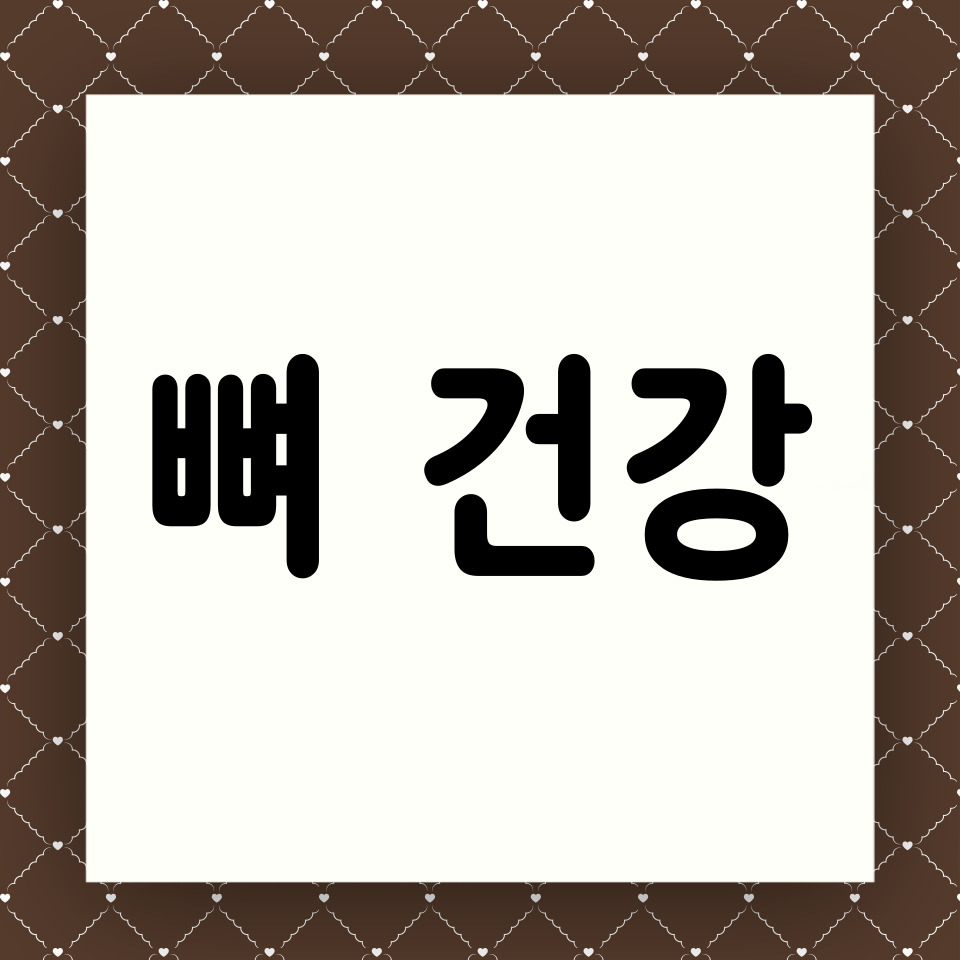 뼈건강에 대한 카드뉴스